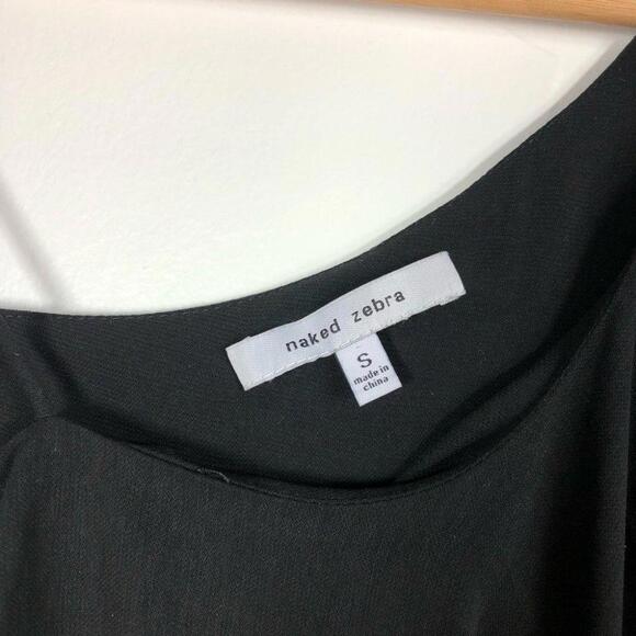 Naked Zebra One  Shoulder Frill Top - S - Picture 2 of 3